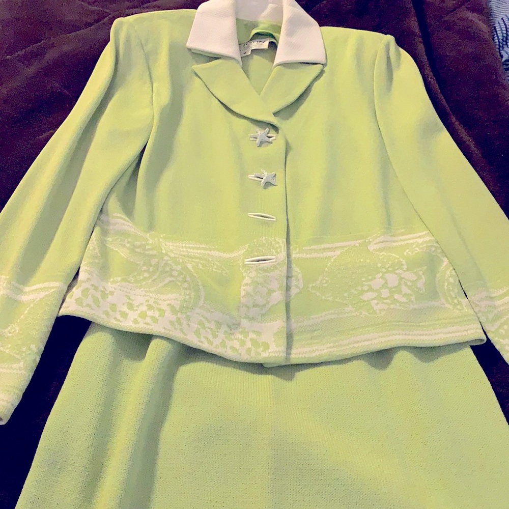 St John Collection Lime green jacket